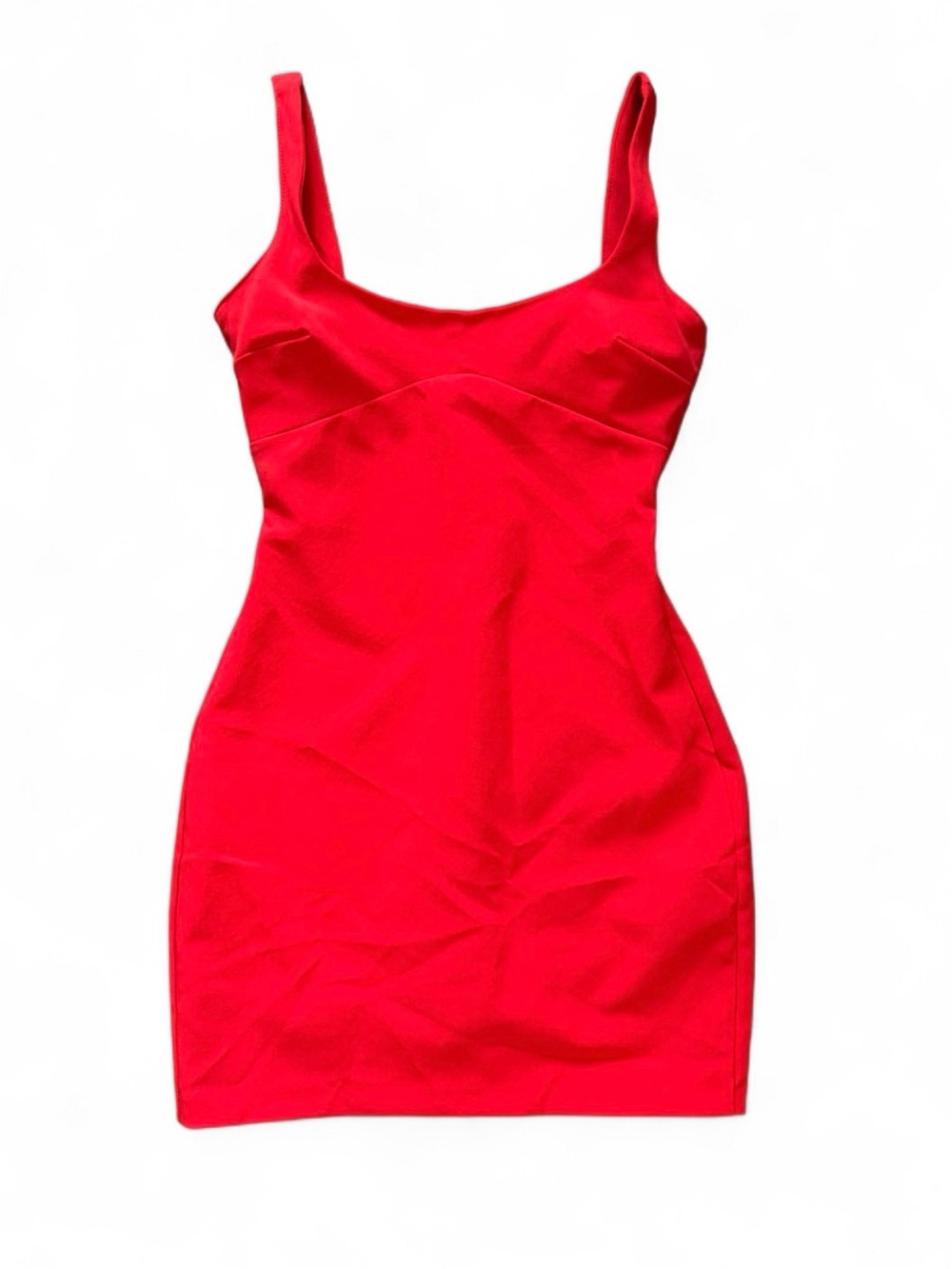 Zara Red Mini Bodycon Tank Dress, Viral Kendall Jenner Inspired Silhouette